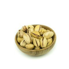 Pistachio nuts. Isolated on a white background.