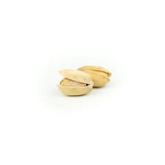 Pistachio nuts. Isolated on a white background.