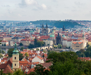 Fototapeta na wymiar Prague Castle and Saint Vitus Cathedral, Czech Republic