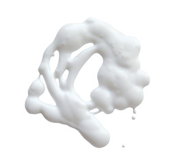White cream on a white background, can be used as mayonnaise too