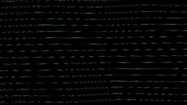 VJ Footage. Generative Lines. Horizontal Waves of Glass-Like Texture with Red and Cyan Inclusions.