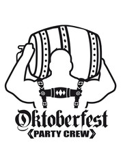 Party crew beer beer carry strong muscles bodybuilder training train man leather trousers bavarian oktoberfest party suit beer drinking celebrations
