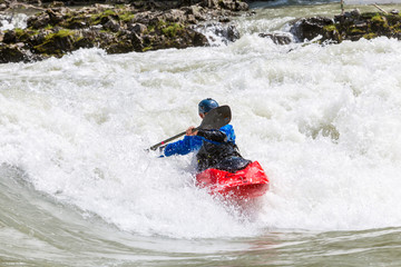 Kayak in whitewater