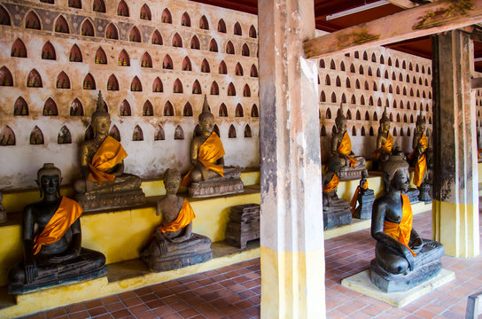 The Buddha image in Vientiane Laos PDR 