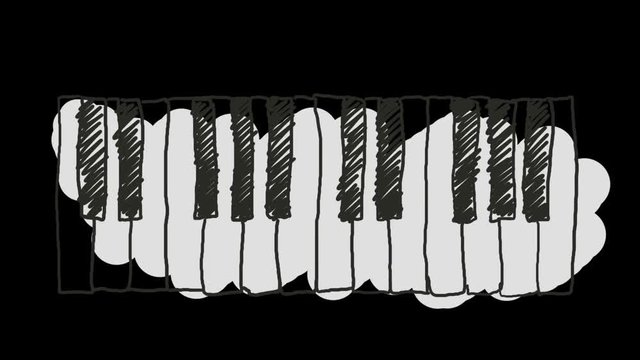 Animated Jazz instruments including piano keyboard, double bass, trumpet and drums. Created so you can delete the alpha for each instrument and slow down the frame rate for a more animated feel.