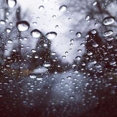 Raindrops on Glass