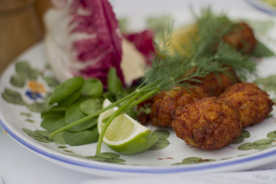 Fried crab