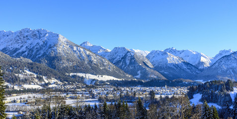 Gipfelpanorama rund um Oberstdorf