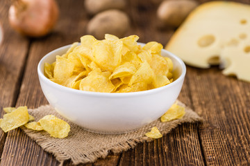 Portion of Potato Chips (Cheese and Onoion taste) (selective foc