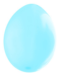 ballon bleu sur fond blanc 