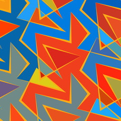 Abstract vector colorful background of broken lines