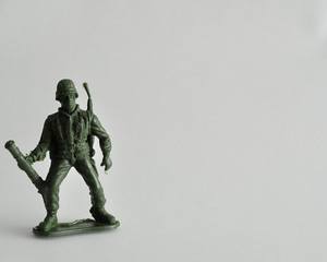 Plastic toy army figurine