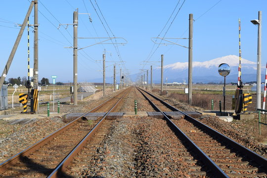 羽越本線の線路