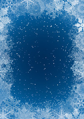 Seasonal snowflake background