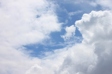 Cloud on blue sky in the daytime of Bright weather.