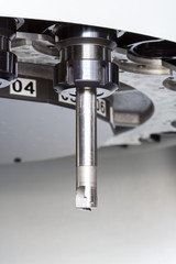 High precision CNC machining center working