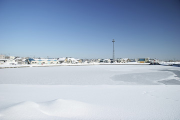 Fototapeta premium 冬の漁師町