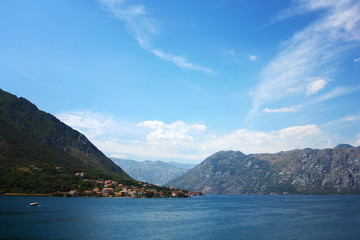Fototapeta na wymiar View on Kotor bay in Montenegro