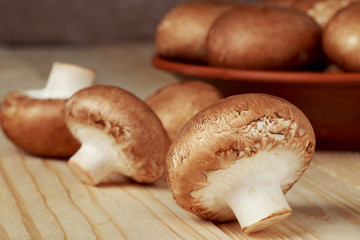 the raw royal mushrooms