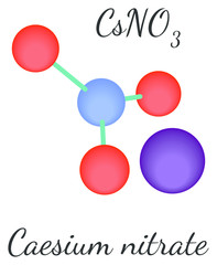 CsNO3 Caesium nitrate molecule