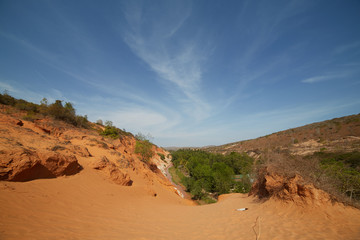 orange sands in Vietnam