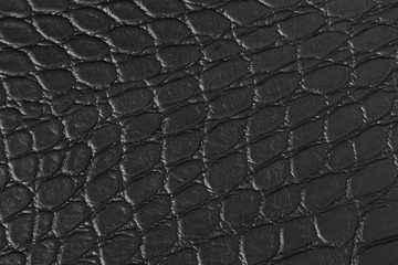 Black crocodile leather texture.