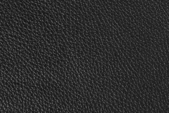 Black Leather For Texture Background From Car Seats.