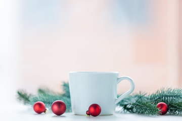 Christmas decoration and cup