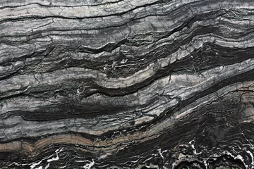 Fotobehang Image of black marble texture. © Dmytro Synelnychenko