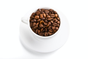 Cup and fried grain coffee