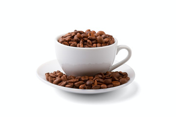 Cup and fried grain coffee