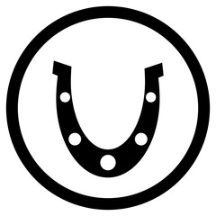 Horseshoe icon black