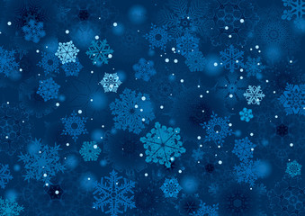 Background snowflake winter night design