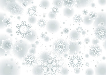 White background winter seasonal snowflake 