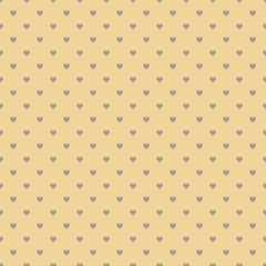 Heart Polka Dot Seamless Pattern Background
