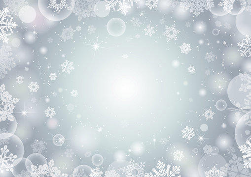 Winter snowflake background