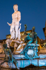 Obraz premium Fountain of Neptune, Florence