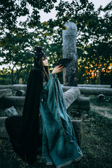 Woman-shaman with horns