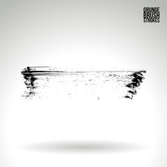 Brush stroke and texture. Vector design. Underline and border.