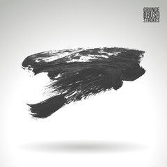 Brush stroke and texture. Vector design. Underline and border.