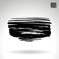 Brush stroke and texture. Vector design. Underline and border.