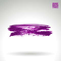 Brush stroke and texture. Vector design. Underline and border.