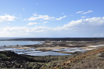 Las Salinas de Janubio, Lanzarote, îles Canaries 