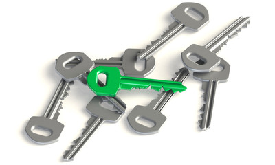 Schlüssel grün