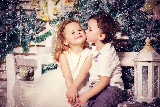 Love of little boy and girl