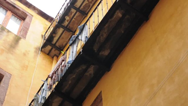 Video of the Sardinian city Bosa, selective focus
