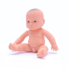 baby doll  isolated on white