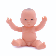 baby doll  isolated on white