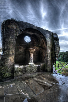 Felsenaltar Loch Externsteine Teuteburger Wald