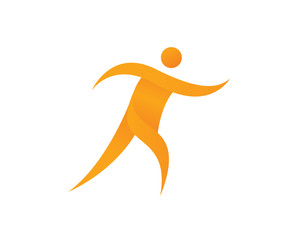 Runner, Achieve and Competition Logo